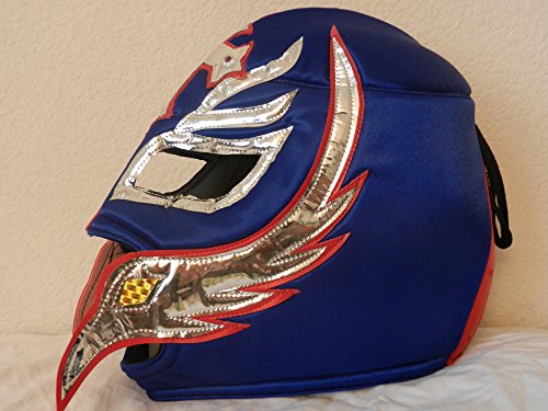 REY MYSTERIO BLUE WRESTLING HALLOWEEN MASK.