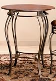 Review Home Decorators Collection  / Montello Bistro Dining Table Cherry Top Old Steel