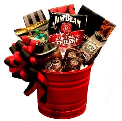 Jim Beam Favorites Gift Basket - Great Fathers Day Gift for Him by Gifts-to-Impress