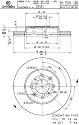 Brembo 25331 Front Disc Brake Rotor