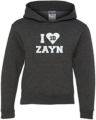 Youth One Direction I Love Zayn Glitter Pullover Grey Large