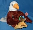 Coca-Cola International Collection Bean Bag Reegle the Eagle - United States Item #0211
