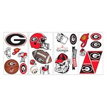 Peel and Stick Appliqué - NCAA Georgia
