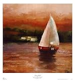 Majorcan Sail II by Adam. Size 24.04 inches width by 23.90 inches height. High Quality Art Poster Print