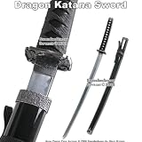 Black Classic Japanese Dragon Samurai Katana Sword New