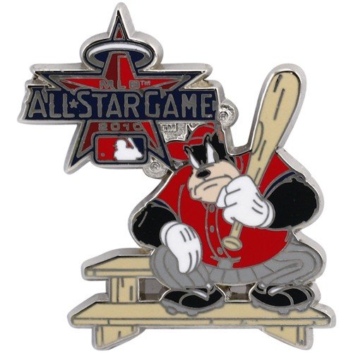 2010 MLB All-Star Game Pete On Bench Disney Collectible Trading Pin