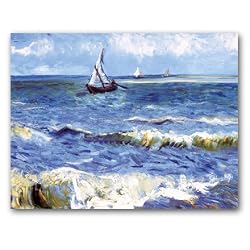 Seascape near les Saintes Maries - Box Set of 12 Greeting Cards and matching patterned envelopes
