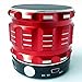 Portable bluetooth speakers,Wireless Bluetooth speakers by Kcrtek with 3 Year Warranty, Built in Hands Free Microphone and Rechargable Battery Support Tf Function Works for Iphone, Ipad Mini, Ipad 4/3/2, Itouch, Blackberry, Nexus, Samsung and Other Smart Phones and Mp3 Players Red Color
