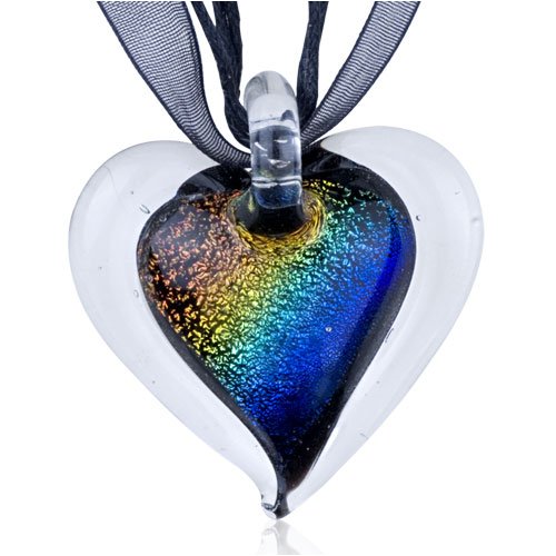 Tan Yellow Green Blue Gradient Color Heart Dichroic Murano Glass Pendant Gemstone For Valentines Day Gift 51MOOsewjEL Tan Yellow Green Blue Gradient Color Heart Dichroic Murano Glass Pendant Gemstone For Valentines Day Gift