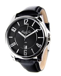 Kenneth Cole New York Leather Collection Black Dial Men watch #KC1708