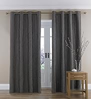 Organic Wave Design Eyelet Curtains