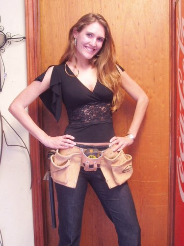 Tool Bag Double Pocket Suede Leather