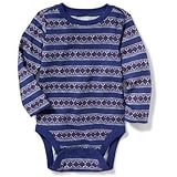 オールドネイビー OLD NAVY/ パターンボディスーツ クールフェアアイル ロンパース長袖 0～3ヶ月【並行輸入】