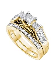 1.02CT DIAMOND 3 STONE BRIDAL SET