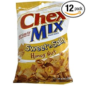 Chex Mix Chex Snack Mix - Honey Nut, 8.75-Ounce Bags (Pack of 12)