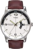 Timex Gents Perpetual Calendar Watch with Brown Leather Strap - T2D491
