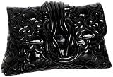 SR SQUARED by Sondra Roberts Trapunto Knotted Clutch