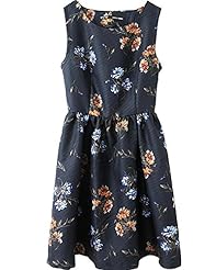 Sleeveless Backless Floral Print  Dress