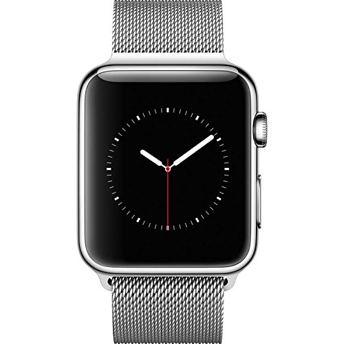 Apple watch 42mm stainless steel case with milanese loo…