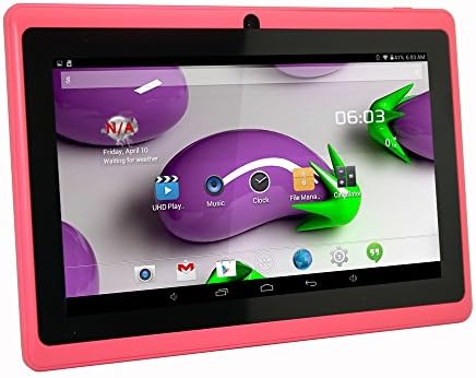 Gooweel® Q8hd 7'' A33 Quad Core Google Android 4.4 Kitkat Tablet Pc Mid, Dual Camera,5 Point Hd 1024x600pix Capacitive Multi-touch Screen, 8gb Nand Flash, Google Play Pre-load, 3d Game Supported ,Bluetooth 4.0,wifi,otg -Pink