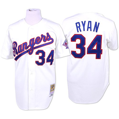 Texas Rangers Authentic 1993 Nolan Ryan Home Jersey By Mitchell & Ness 40