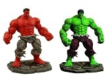 BBTS Exclusive Marvel Select Red Hulk & Green Incredible Hulk Set