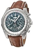 Breitling A2536313-L505-754P Bentley Green Dial Leather Crocodile Men's Automatic Chronograph, Chronometer, Tachometer Watch