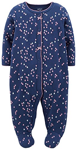 Carter's Baby Girls' Print Footie (Baby) - Hearts