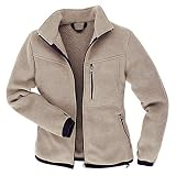 TAIGA Thermal-Pro Jacket - Women's Wind-resistant, Highly Breathable, Water-repellent Fleece Jacket, Sand, MADE IN CANADA