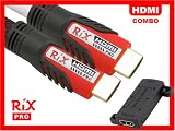 Rix Labs Hdmi to Hdmi Long Cables & Extender 25M Combo - Professional Series Redline Reference Grade  76ft + 6.6ft + Extender