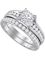 1.01CTW-DIA 0.33CT-CPR BRIDAL SET