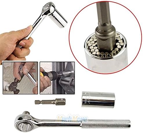 NEW Gator Grip Universal Socket Wrench Power Drill Adapter 3 Piece Set Tool