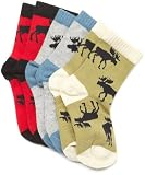 Hatley Boys 2-7 Moose Aop Three Pairs Socks