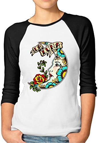 Moon Gazer Women Funny 3/4 Sleeve Raglan Tee