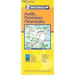 Michelin France: Aude, Pyrenees-Orientales Map No. 344 (Michelin Local France Maps)