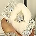 EVTECH(TM for Samsung Galaxy Mega 6.3 i9200 i9205 3D Handmade Crystal Rhinestone PU Leather Wallet Type Magnet Design Flip Case (100% Handcrafted)