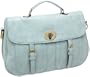 Melie Bianco Flap Over Satchel,Sky,one size