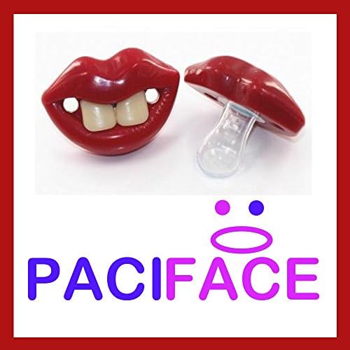 Two Front Teeth Smiling Baby Pacifier-BPA Free Pacifier for Baby 0-6 6-12 Months - For Infants, Newborns, Boys and Girls - Funny Novelty Pacifier - Full Money Back Guarantee