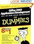 Office 2003 Application Development All-in-One Desk Reference For Dummies