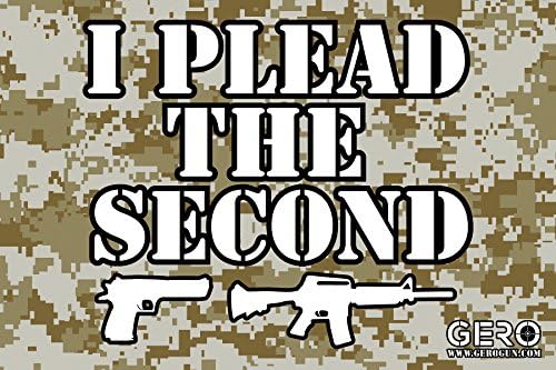 GERO Second Amendment State Flag Stickers -2nd Amendment Car Stickers for Car Window Truck Decals NRA Decal Gun Rights Decal Gun Control Bumper Sticker Gadsden Flag - Army ACU Camo
