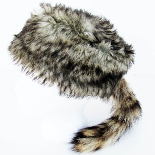 Daniel Boone or Davey Crockett Raccoon Skin Hat w/ Tail