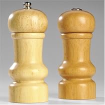 Pepper Mill & Salt Shaker Set (6")