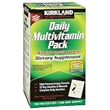 Kirkland SignatureTMDaily Multivitamin Pack - High Energy Formula 100 Packettes
