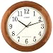 La Crosse Technology WT-3122J Radio-Controlled Analog Wall Clock, Wood