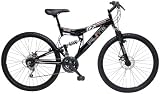 Flite Phaser Mens 18-speed Dual-Suspension Bike - 18 Inch