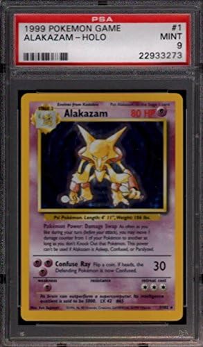 1999 POKEMON GAME #1 ALAKAZAM-HOLO PSA 9 N1679824-273
