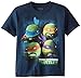 Teenage Mutant Ninja Turtles Big Boys' Short Sleeve T-Shirt Shirt, Navy, Large/ 14/16