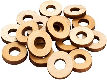 Painful Irons Wood Coil Washers 5/16" Lot of 20
