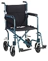 Drive Medical FW17GR Fly-Weight Transport Chair, 17 Inch, Green