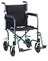 Drive Medical FW17BL Fly-Weight Transport Chair, 17 Inch, Blue Drive Medical FW17BL Fly-Weight Transport Chair, 17 Inch, Blue